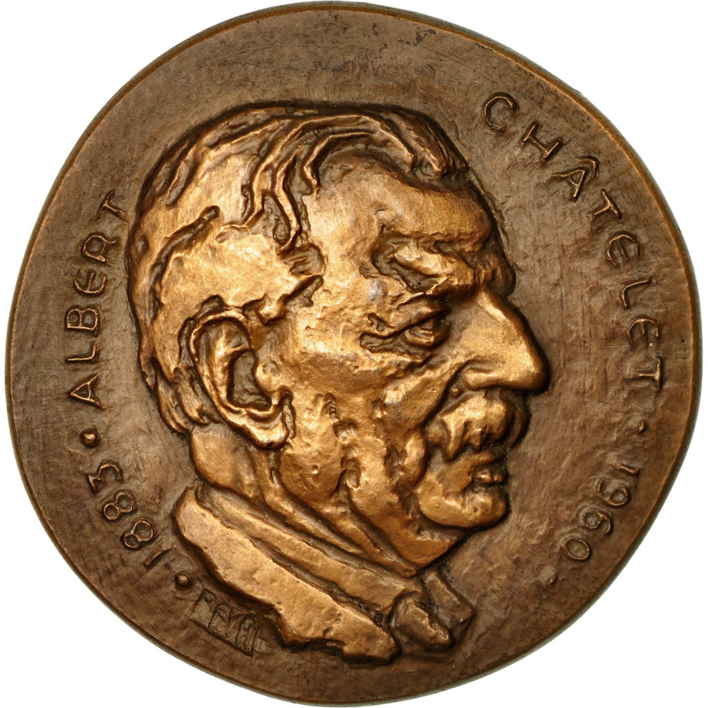 France, Medal, Politique, Albert Châtelet, Revol, MS(60-62), Bronze