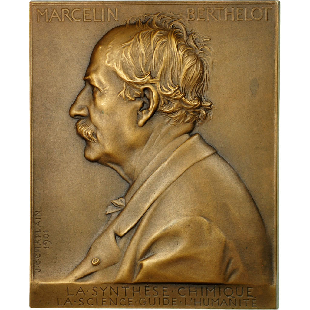 France, Medal, Marcelin Berthelot, 1901, Chaplain, MS(63), Bronze