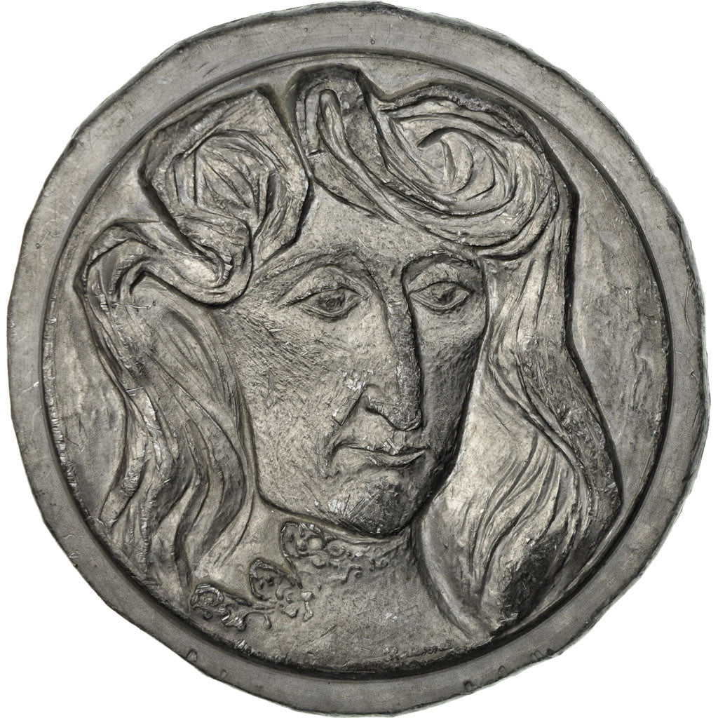 Frankreich, Medaille, Uniface, Portrait, Chauvenet, SS+, Lead