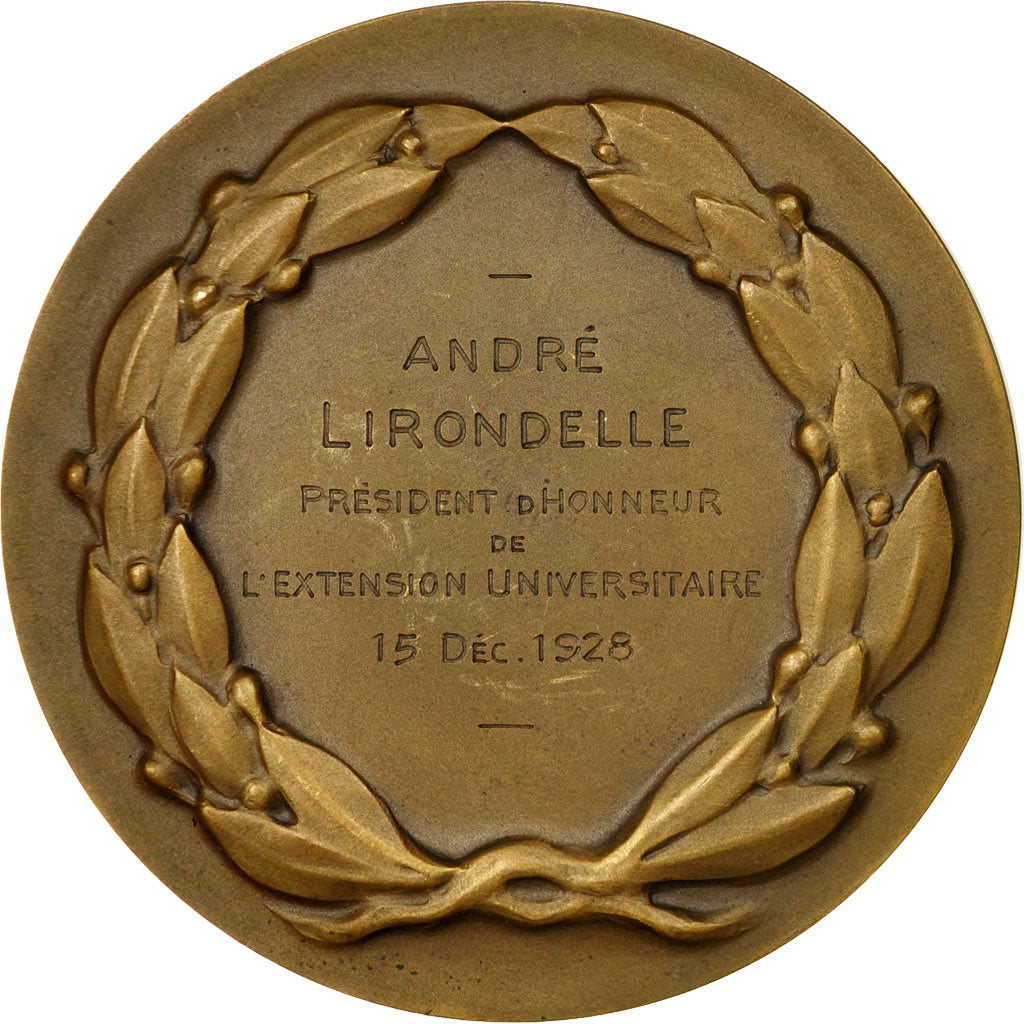 Francia, medalla, André Lirondelle, Président de l'Extension Universitaire