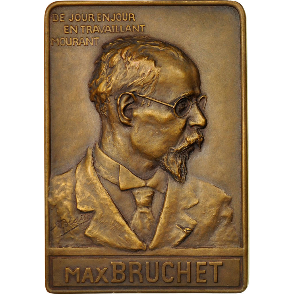 Frankreich, Medaille, Max Bruchet, Archviste, Haute-Savoie, Blaise, UNZ, Bronze