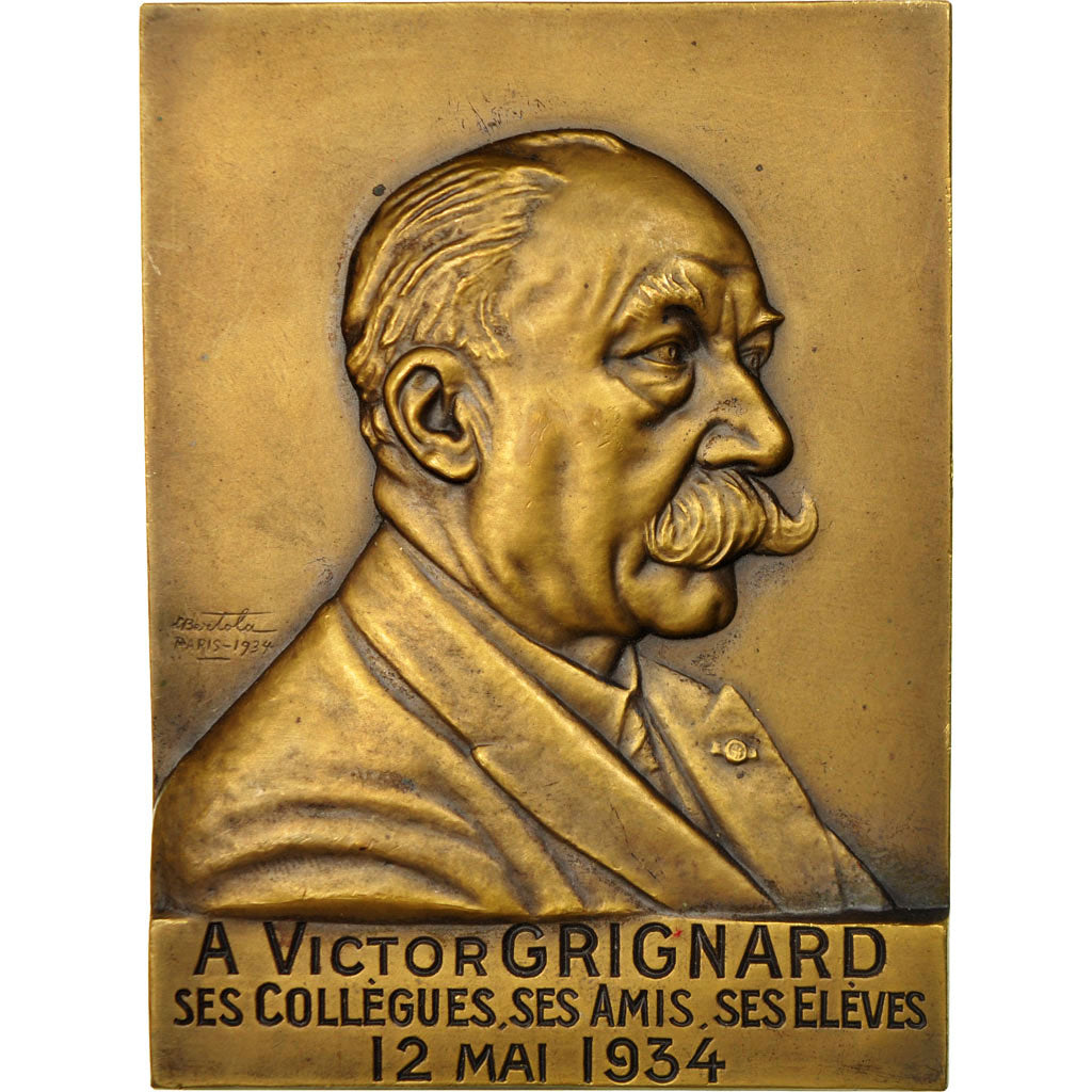 Frankreich, Medaille, Victor Grignard, Prix Nobel de Chimie, 1934, Bertola