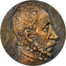 Francja, Medal, Médecine, Ambroise Paré, 1966, Chauvenet, MS(63), Bronze