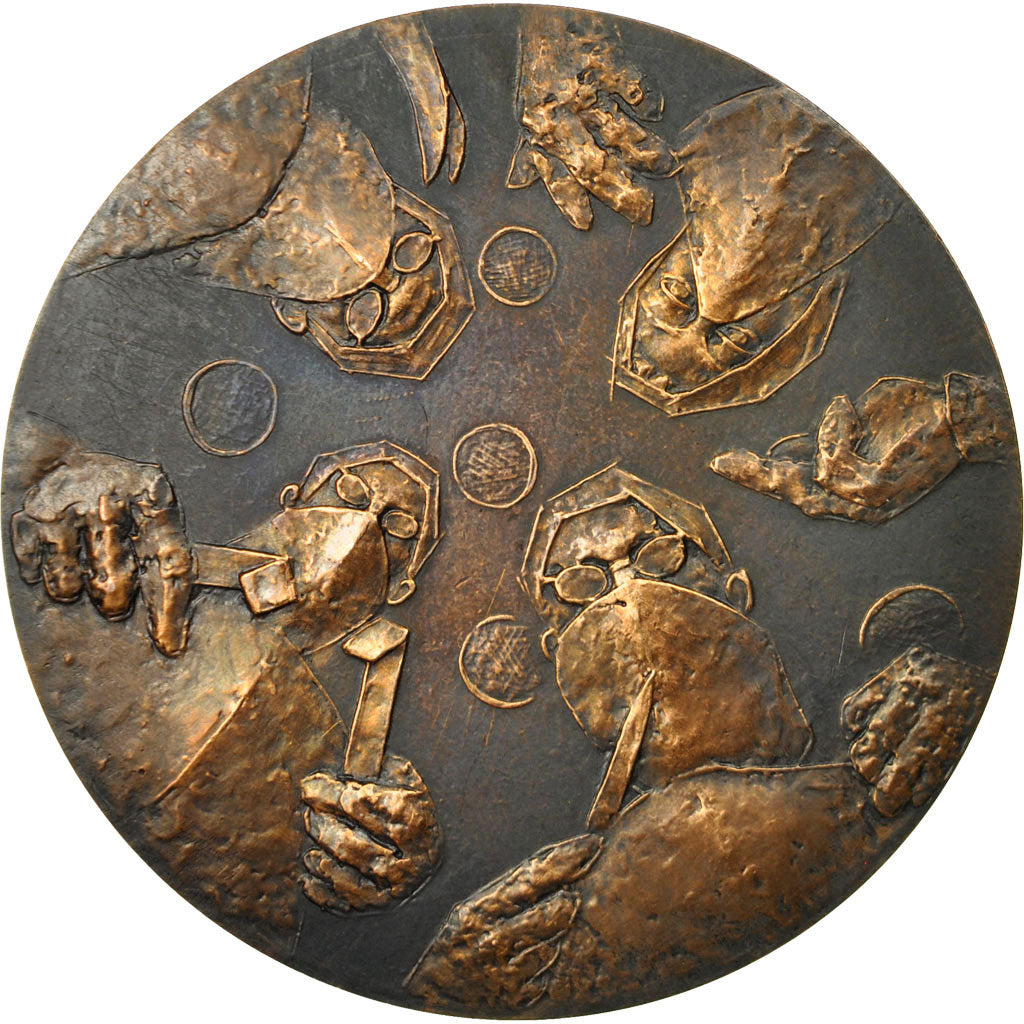 France, Medal, Médecine, Ambroise Paré, 1966, Chauvenet, MS(63), Bronze