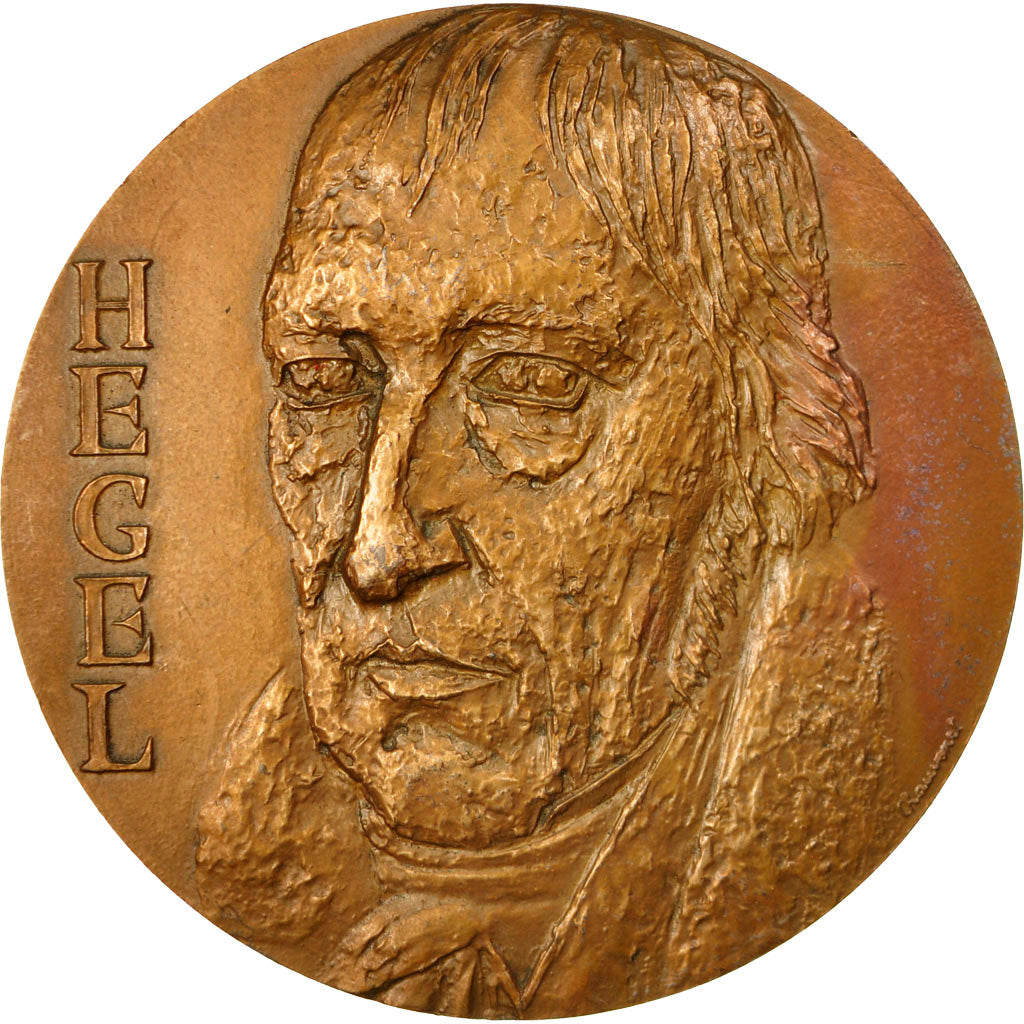 Frankrijk, Medaille, Philosophie, Hegel, 1967, Chauvenet, UNC-, Bronze