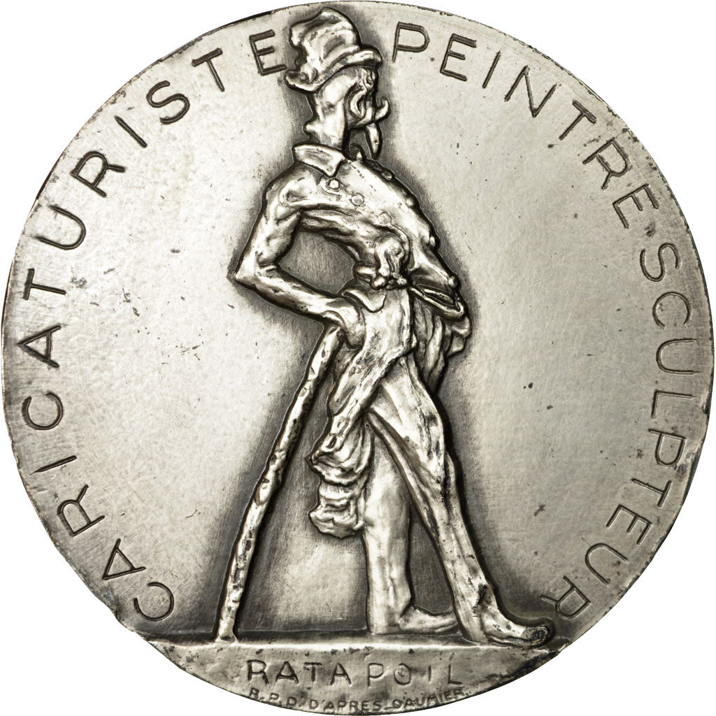 France, Médaille, Honoré Daumier, Sculpteur, Duchemin, SUP, Argent