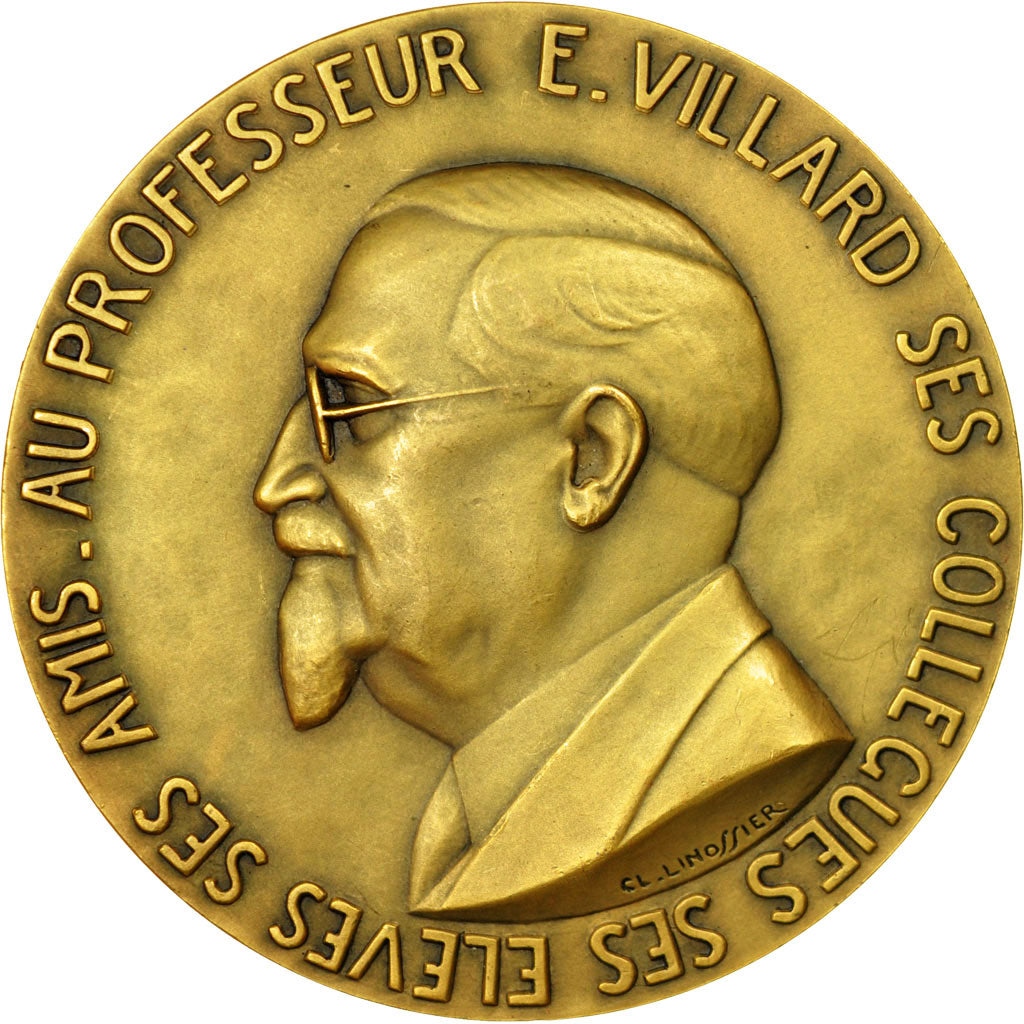 Frankreich, Medaille, Médecine, Professeur E.Villard, Linossier, VZ+, Bronze