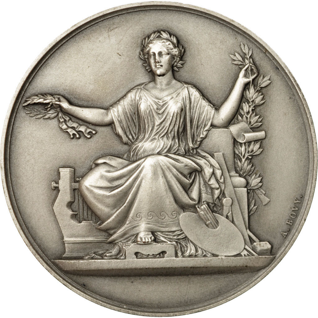 Frankrijk, Medaille, 6ème Salon de Peinture GAPAN, 1955, Bovy, UNC-, Silvered