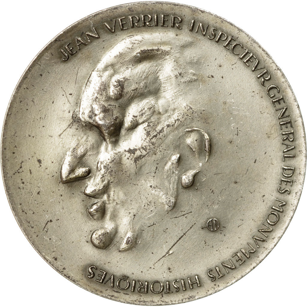 France, Medal, Archéologie, Jean Verrier, Inspecteur des Monuments Historiques