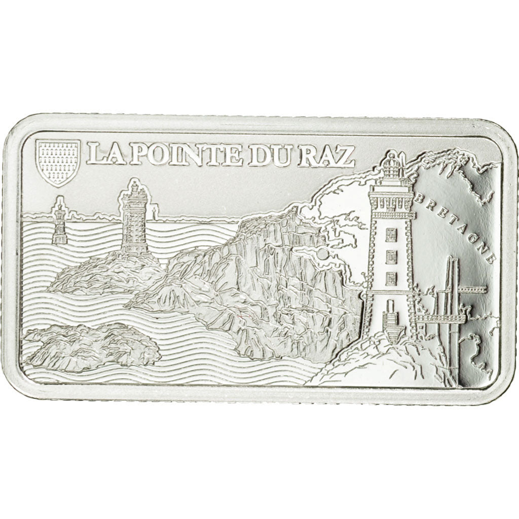 Frankreich, Medaille, Lingotin d'Argent Pur, La Pointe du Raz, 2017, STGL