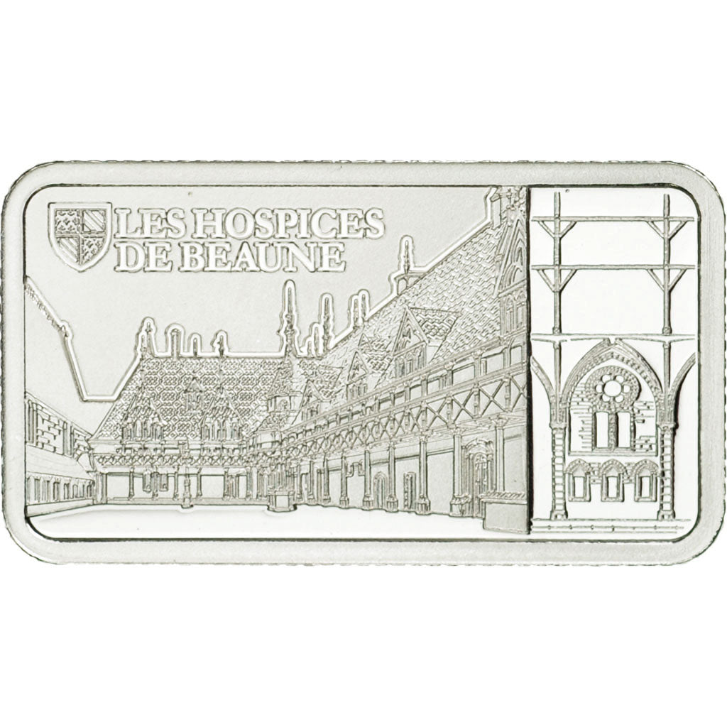 France, Medal, Lingotin d'Argent Pur, Les Hospices de Beaune, 2017, MS(65-70)
