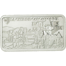 France, Medal, Lingotin d'Argent Pur, La Cité de Carcassonne, 2017, MS(65-70)