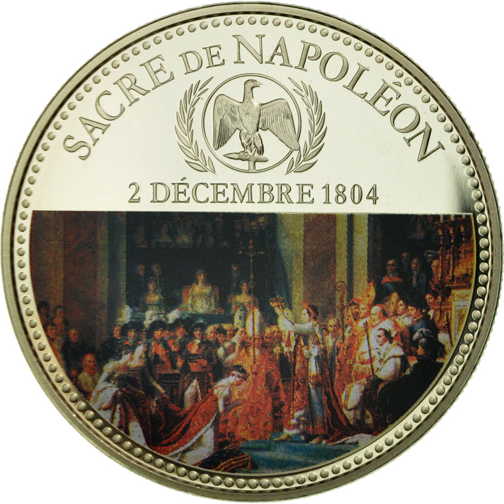 France, Medal, Le sacre de Napoléon Ier par Pie VII, MS(65-70), Nickel