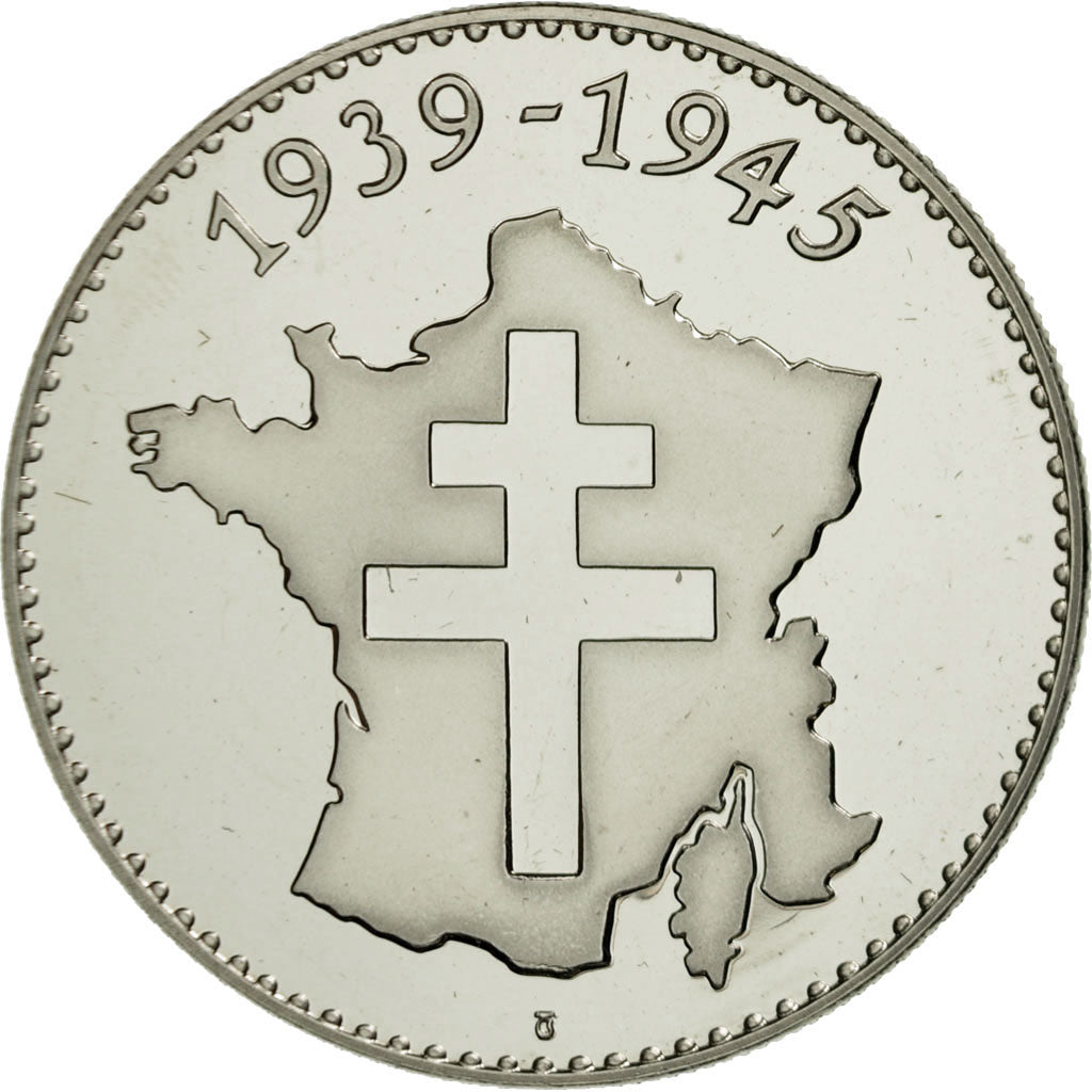 Francia, medalla, 1939-1945, Débarquement de Normandie, Jimenez, FDC, Níquel