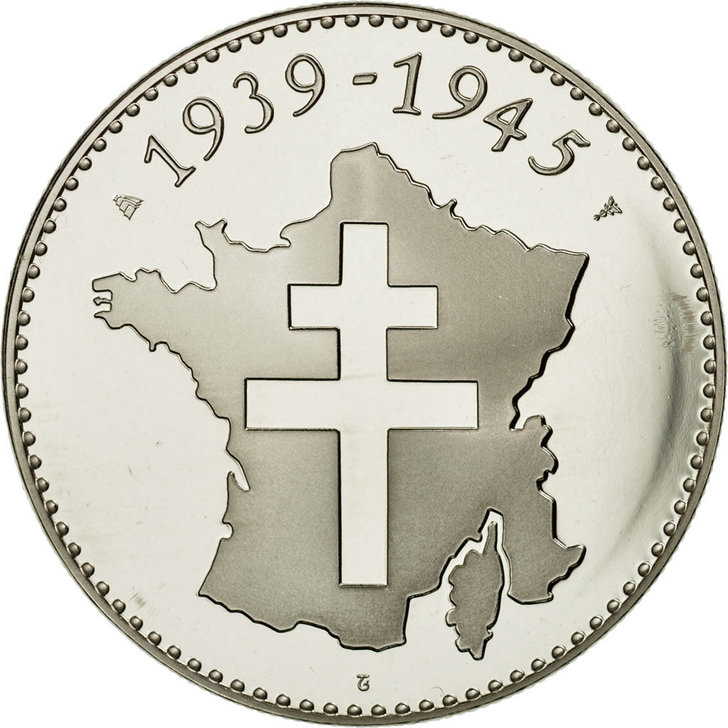 Francia, medaglia, Seconde Guerre Mondiale, Bir-Hakeim, Jimenez, FDC, Nichel