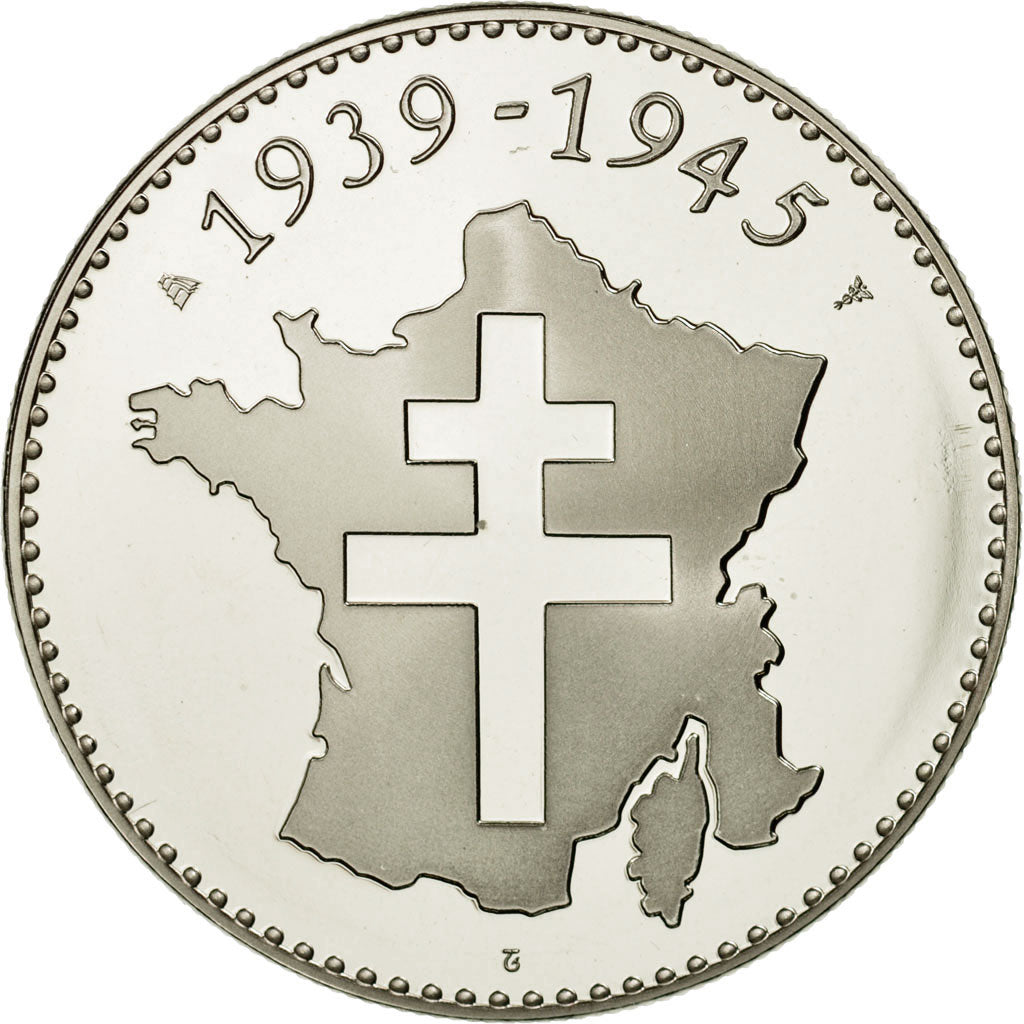 France, Médaille, Seconde Guerre Mondiale, Bir-Hakeim, Jimenez, FDC, Nickel