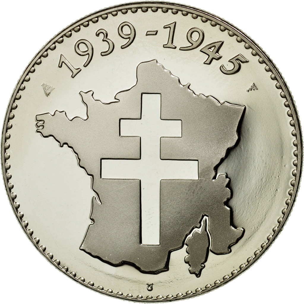 France, Medal, 1939-1945, Yalta, 11 février 1945, Jimenez, MS(65-70), Nickel