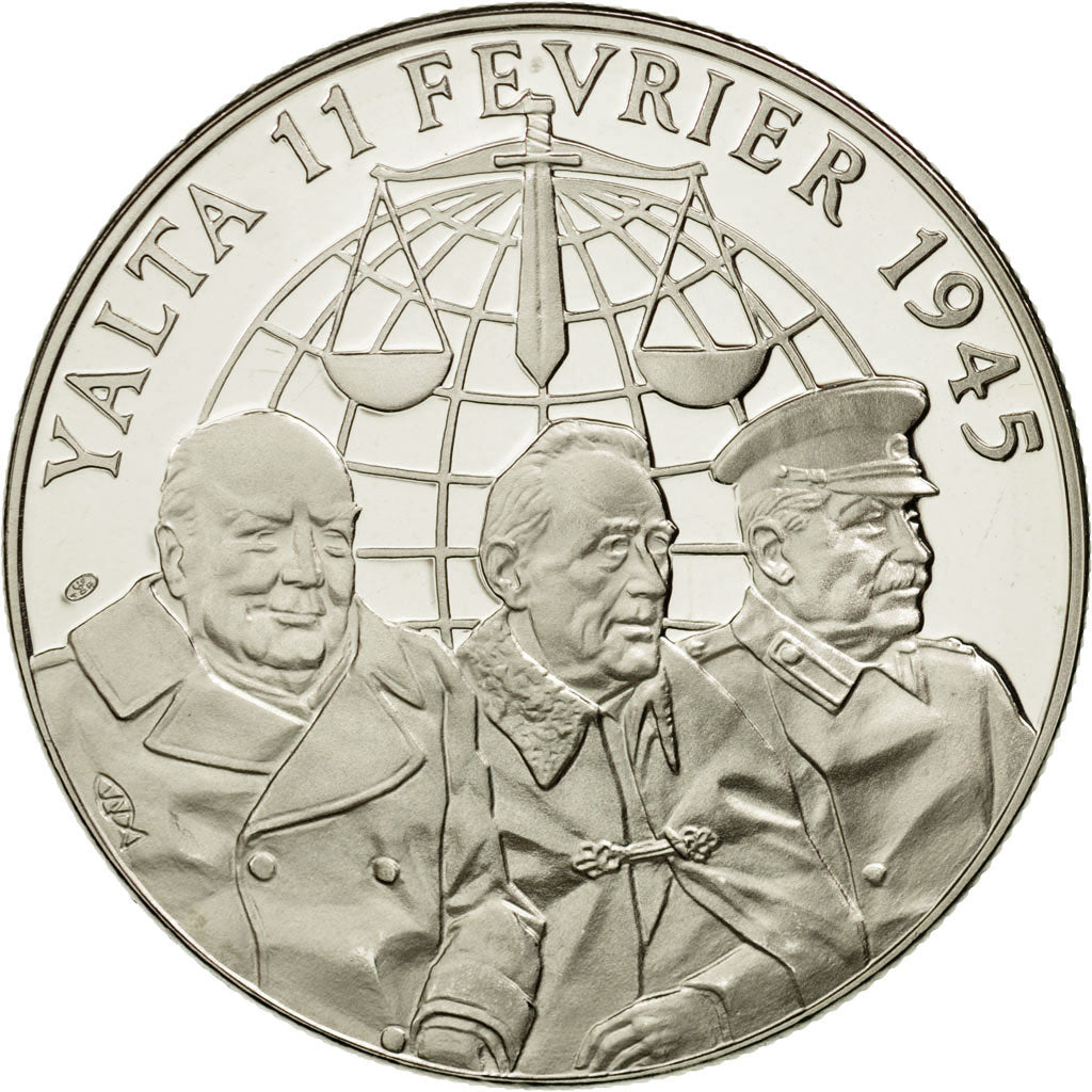 Frankreich, Medaille, Seconde Guerre Mondiale, Yalta, Jimenez, STGL, Nickel