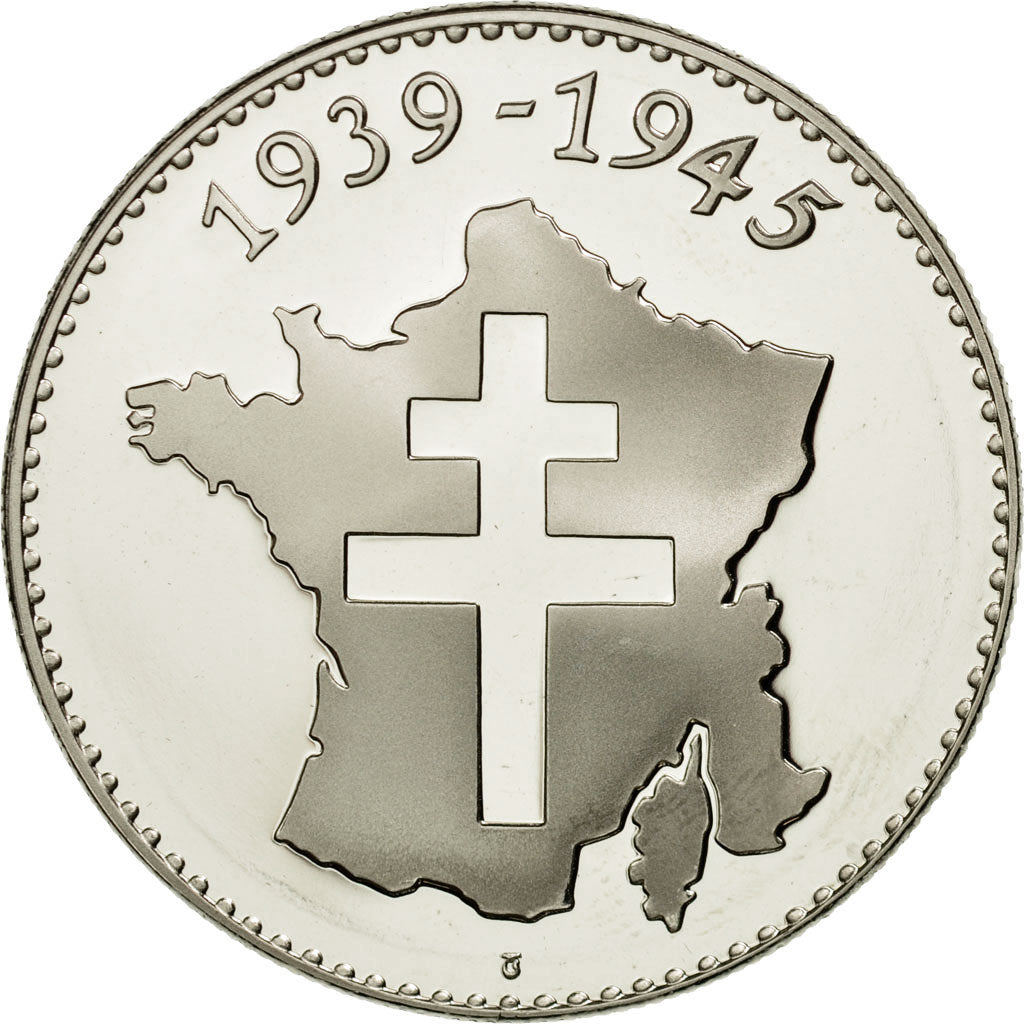 Frankreich, Medaille, Seconde Guerre Mondiale, Yalta, Jimenez, STGL, Nickel