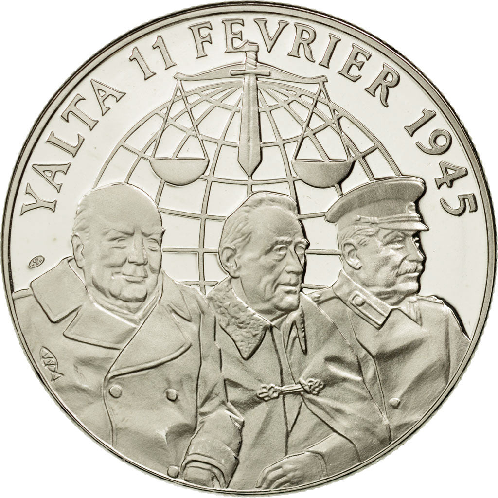Frankreich, Medaille, 1939-1945, Yalta, 11 février 1945, Jimenez, STGL, Nickel