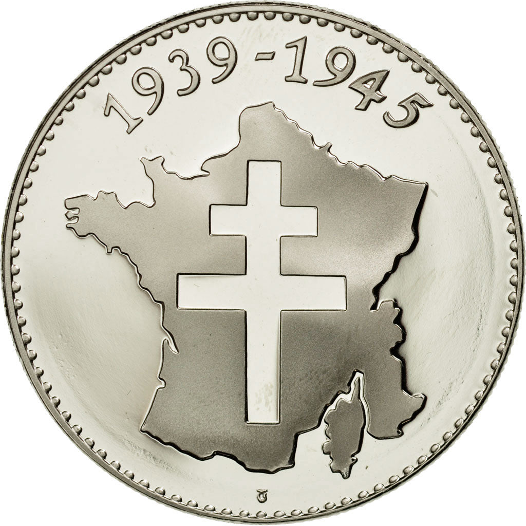 Frankreich, Medaille, 1939-1945, Yalta, 11 février 1945, Jimenez, STGL, Nickel