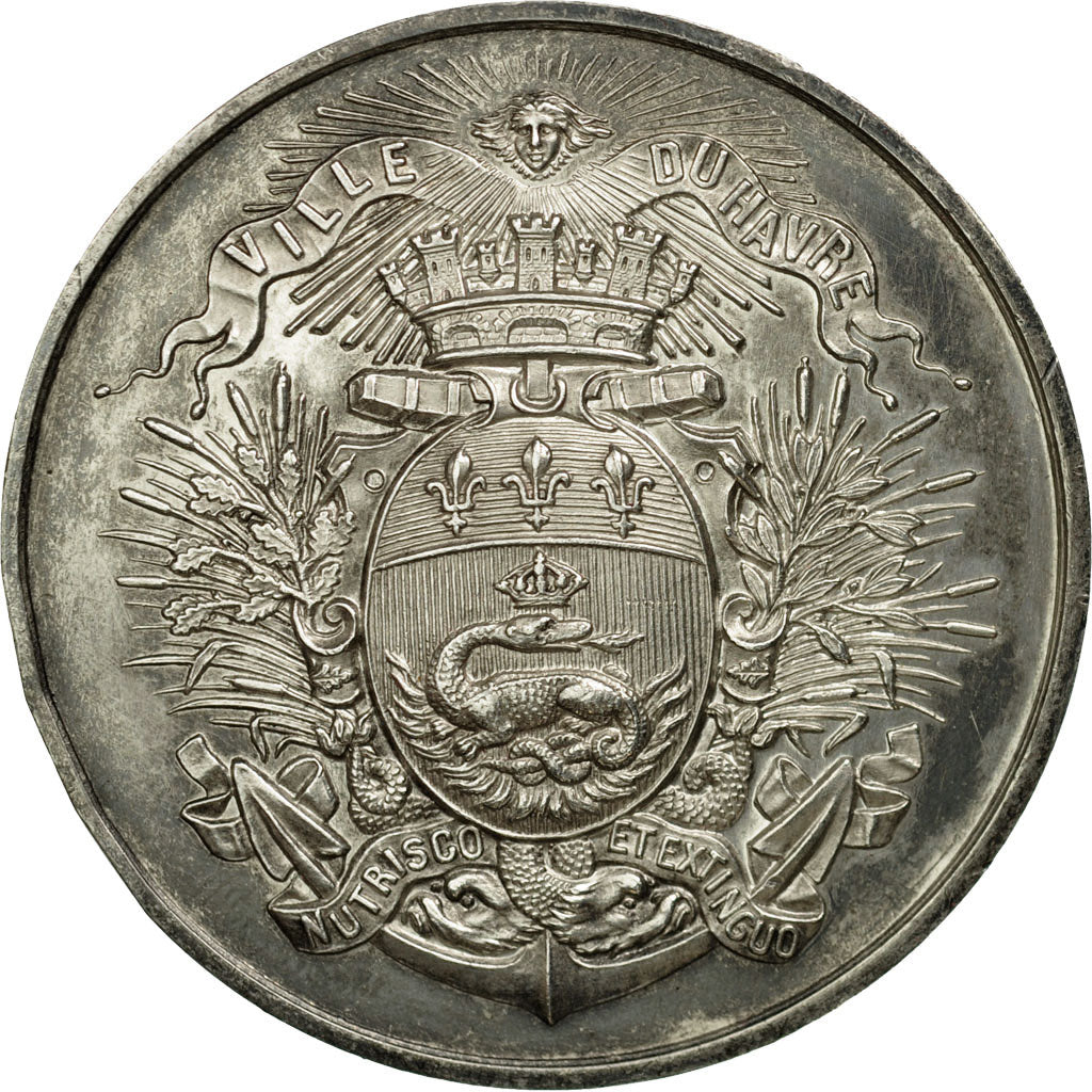 France, Medal, Société Havraise de Protection des Animaux, 1893, MS(60-62)