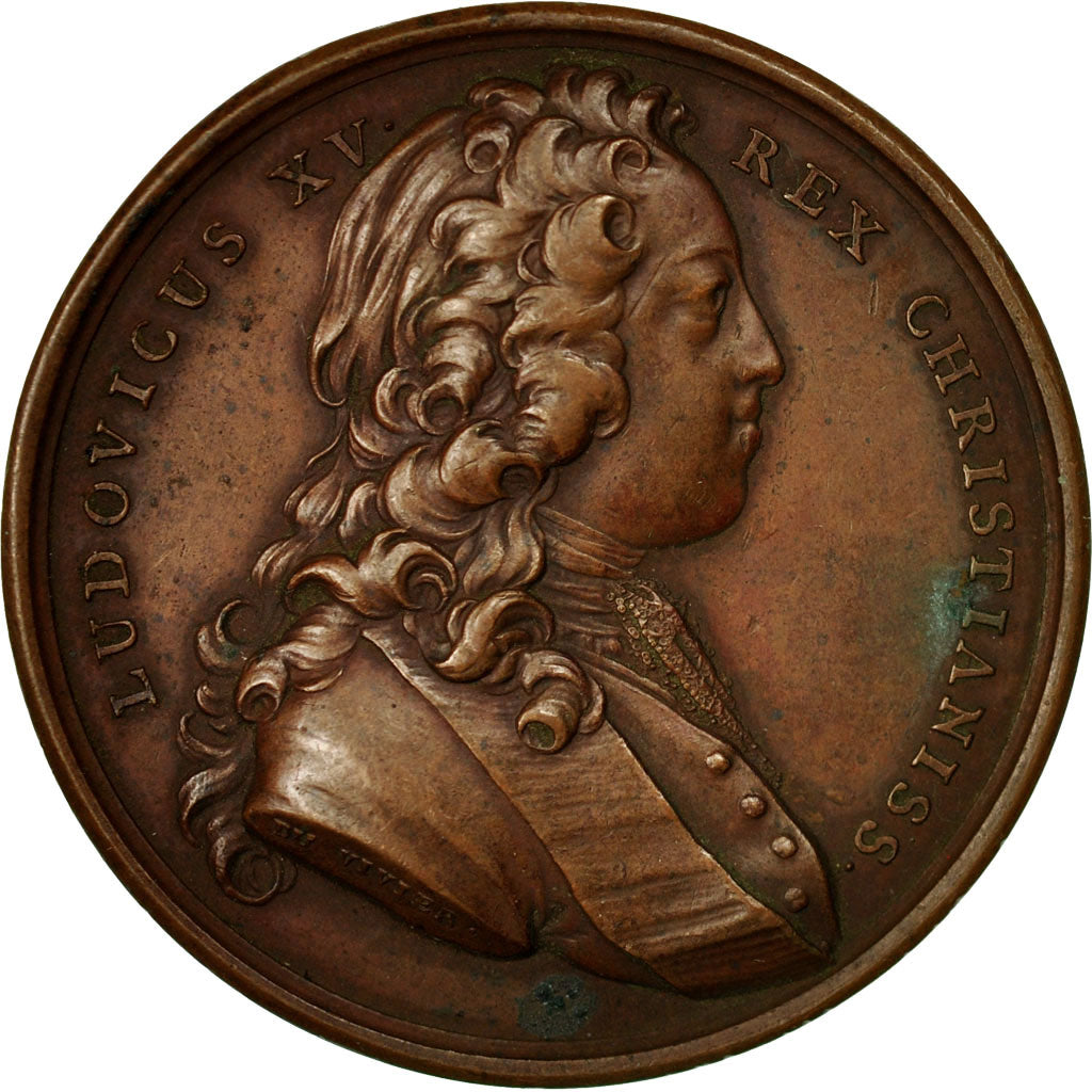 France, Médaille, Mariage de Louis XV et Marie Leszczynska, 1725, Duvivier