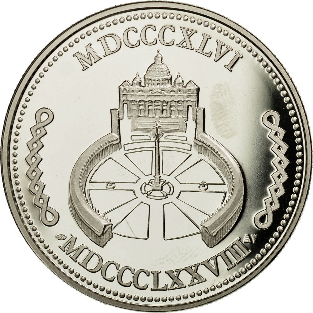 Vaticano, medaglia, Le Pape Pie IX, FDC, Rame-nichel