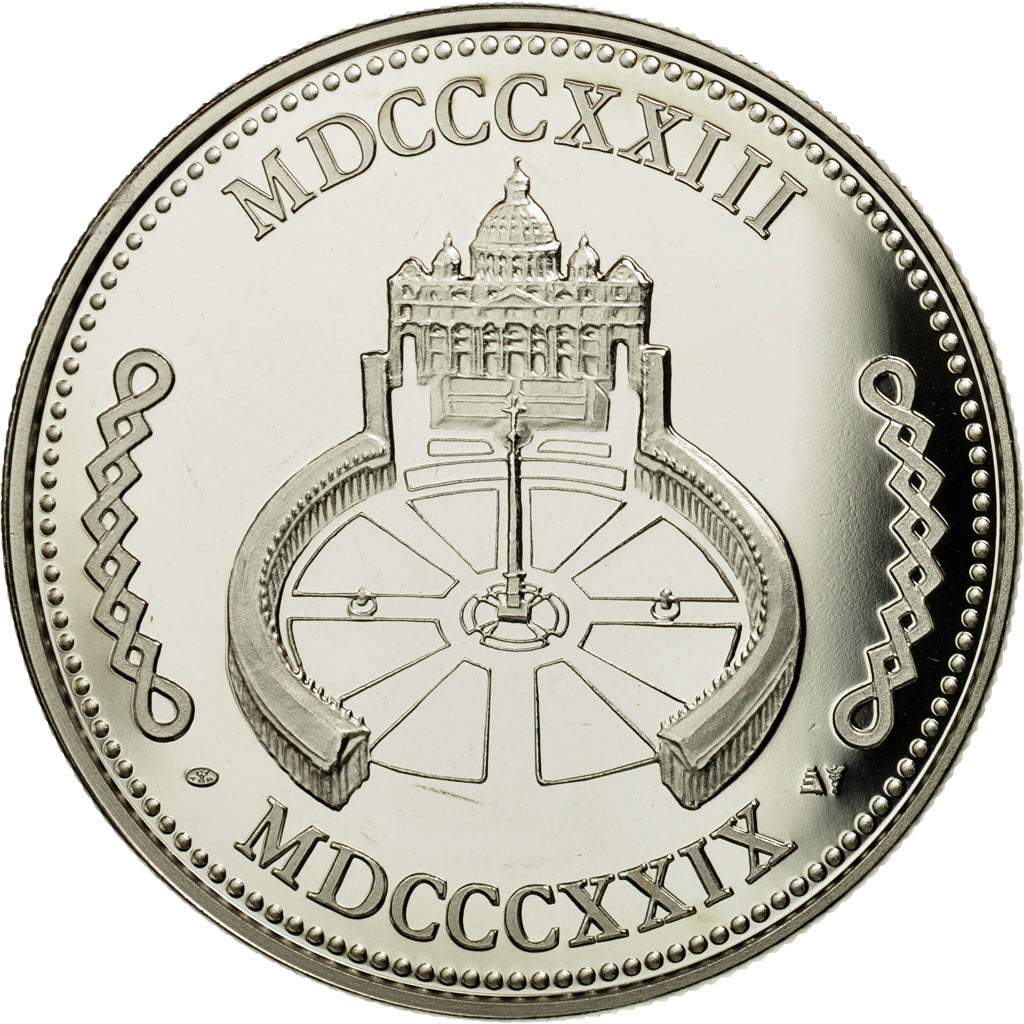 Vaticano, medaglia, Le Pape Léon XII, FDC, Rame-nichel