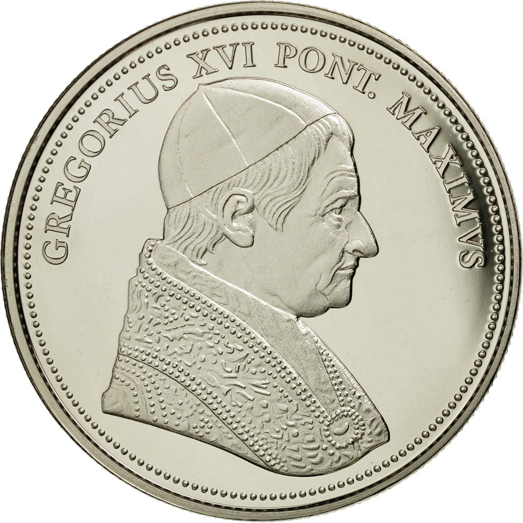 Vaticano, medaglia, Le Pape Grégoire XVI, FDC, Rame-nichel