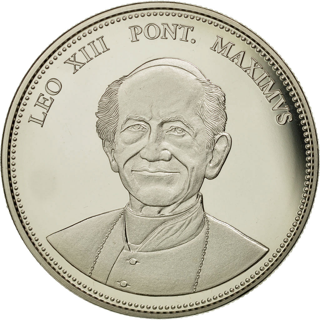 Vaticano, medaglia, Le Pape Léon XIII, FDC, Rame-nichel
