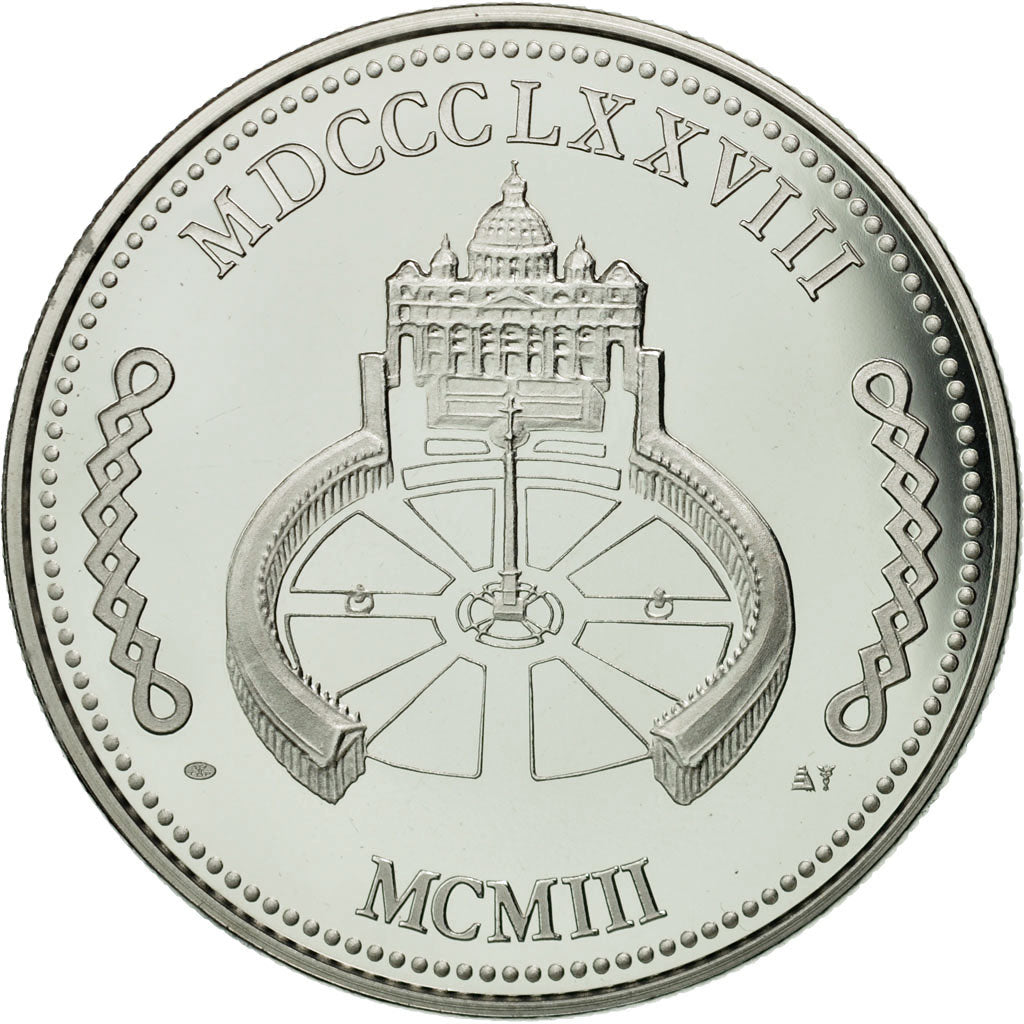 Vaticano, medaglia, Le Pape Léon XIII, FDC, Rame-nichel