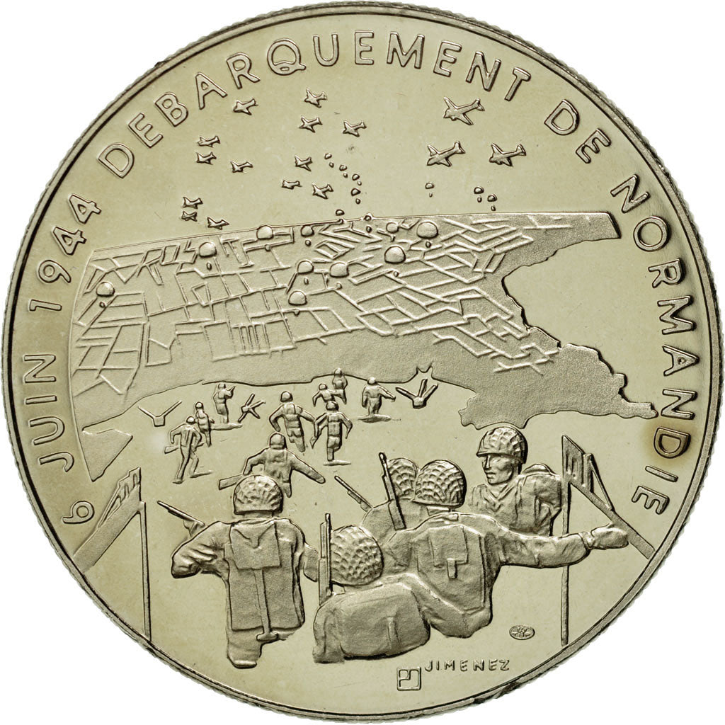 France, Medal, 1939-1945, Débarquement de Normandie, Jimenez, MS(65-70)