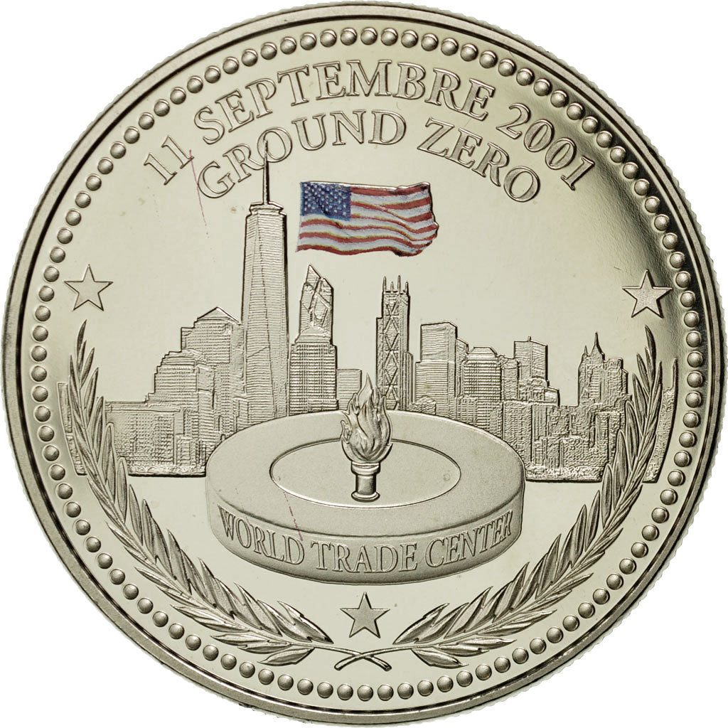 France, Medal, World Trade Center, 11 Septembre 2001, Ground Zéro, MS(65-70)
