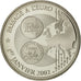 France, Medal, Passage à l'Euro, 2002, MS(65-70), Copper-nickel