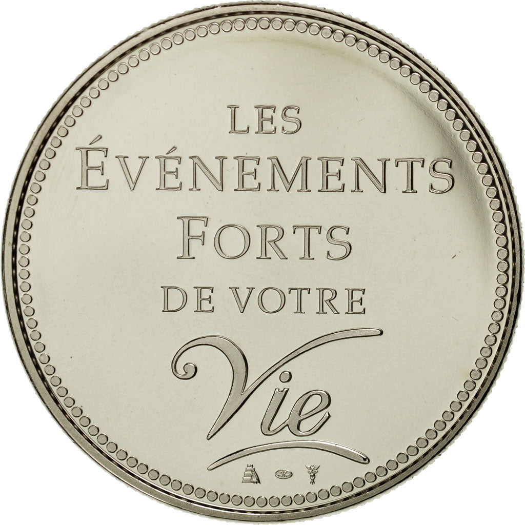 France, Medal, Passage à l'Euro, 2002, MS(65-70), Copper-nickel
