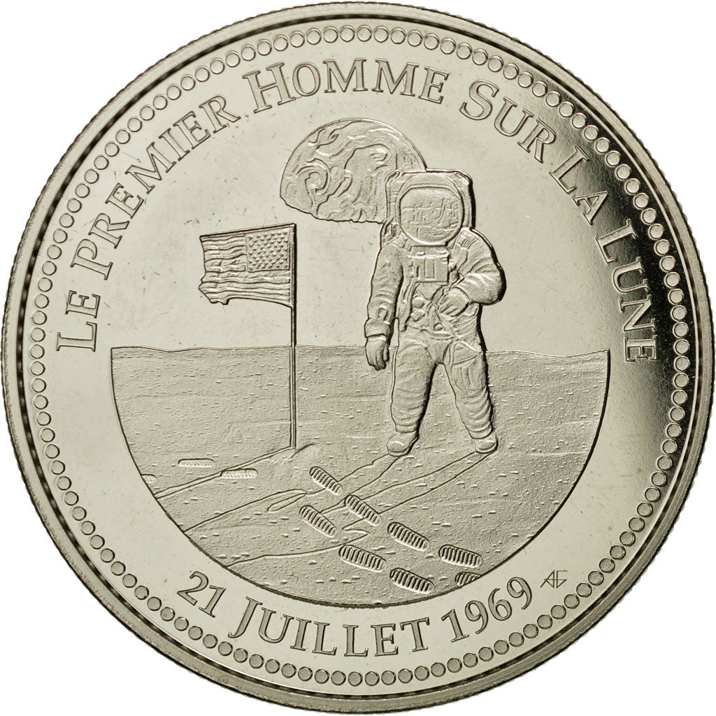 France, Médaille, Apollo 11, Le Premier Homme sur la Lune, FDC, Copper-nickel