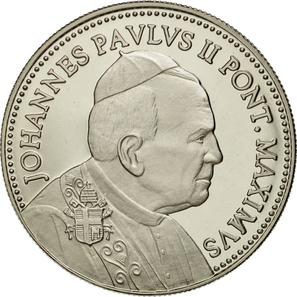 Vatican, Medal, Le Pape Jean-Paul II, MS(64), Copper-nickel