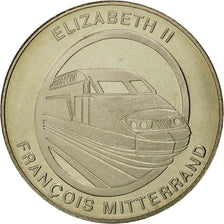 France, Médaille, Tunnel sous la Manche, Elisabeth II-François Mitterrand