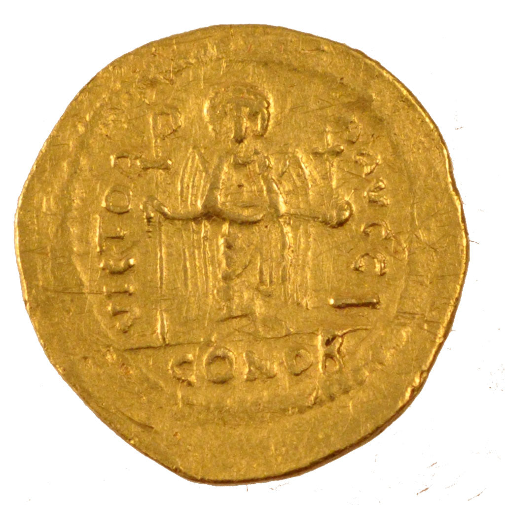 Maurice Tiberius 582-602, Solidus, Constantinople, AU(55-58), Gold, 4.40