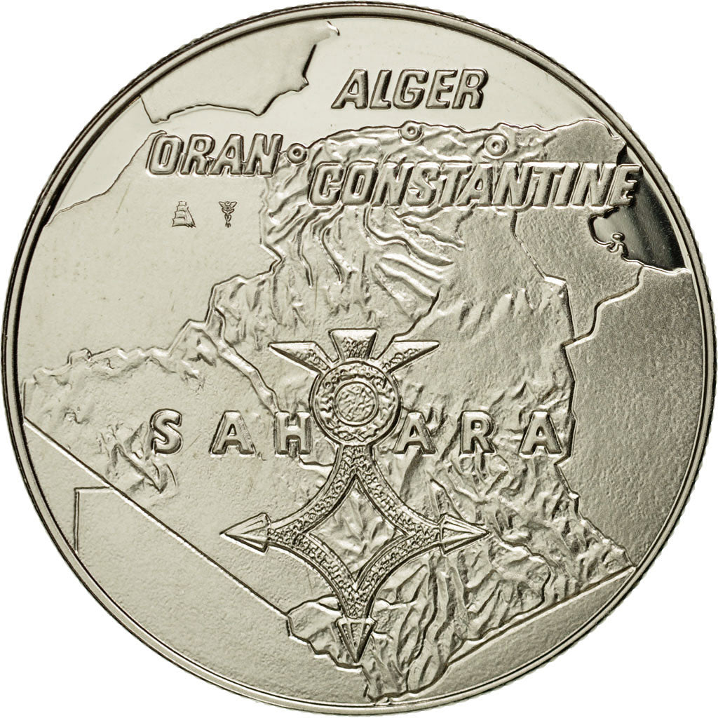 France, Medal, Guerre d'Algérie, Bataille du Barrage, MS(65-70), Copper-nickel