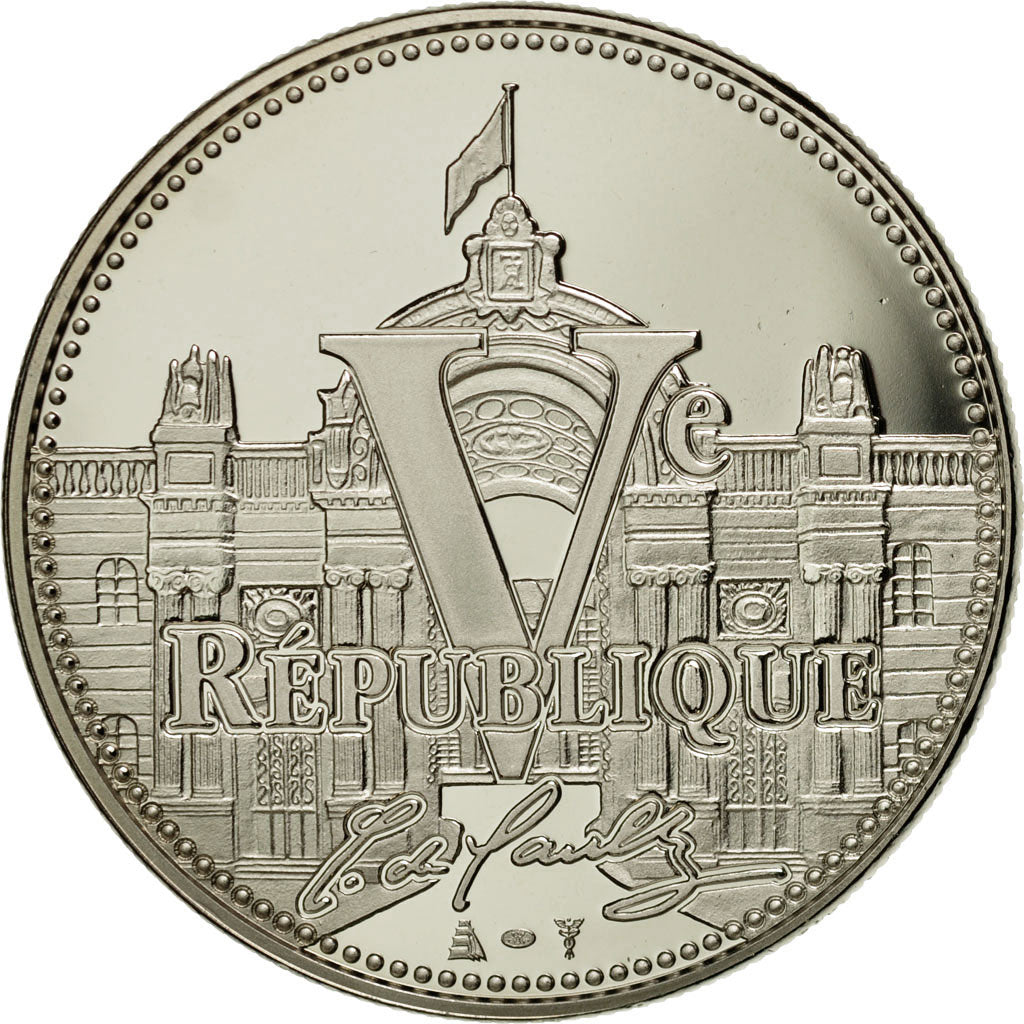 France, Medal, Vème République, Traité de l'Elysée, MS(65-70), Copper-nickel