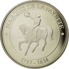 France, Medal, Révolution Française, Marquis de La Fayette, MS(65-70)