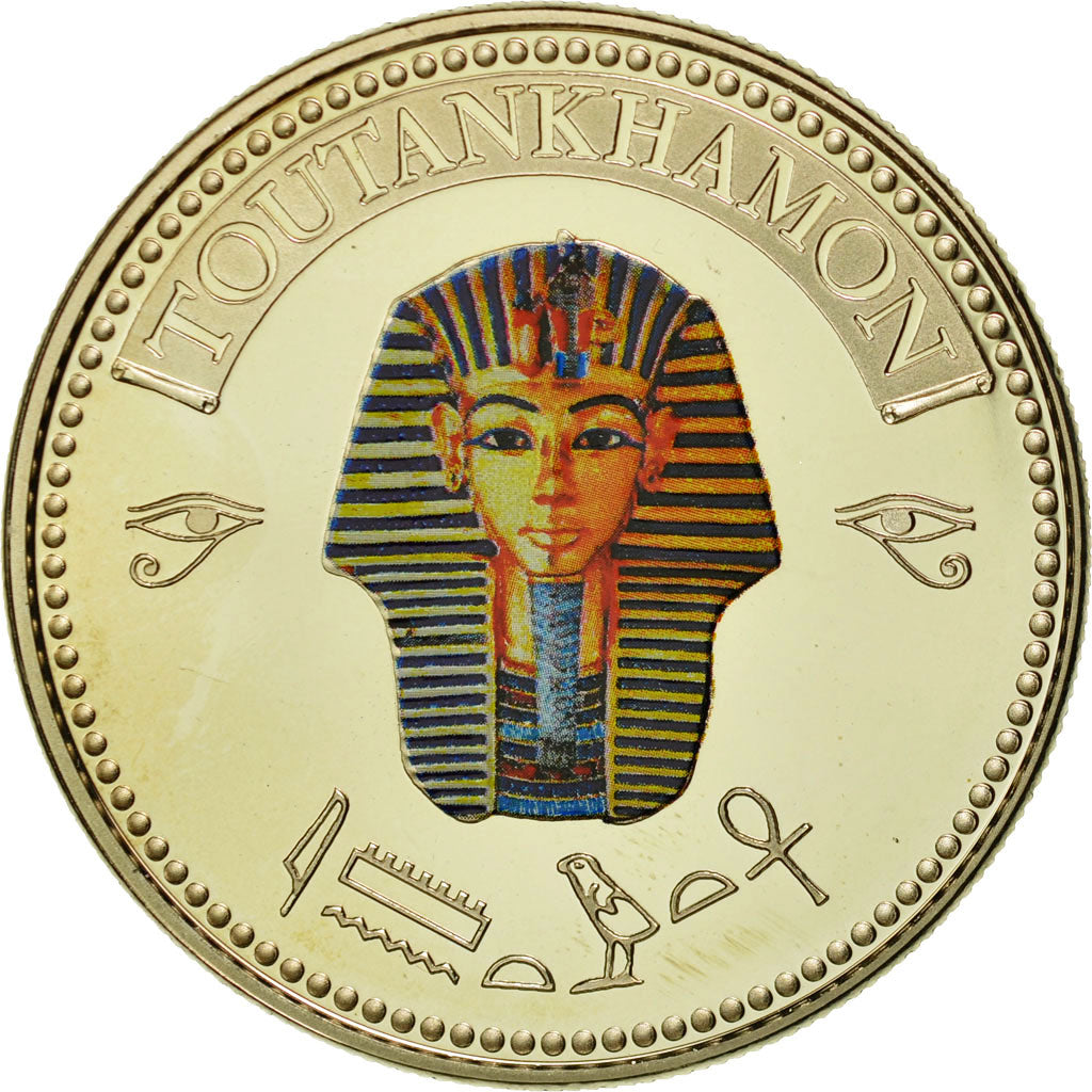 Egypt, Medal, Trésors d'Egypte, Toutankhamon, MS(65-70), Copper-nickel