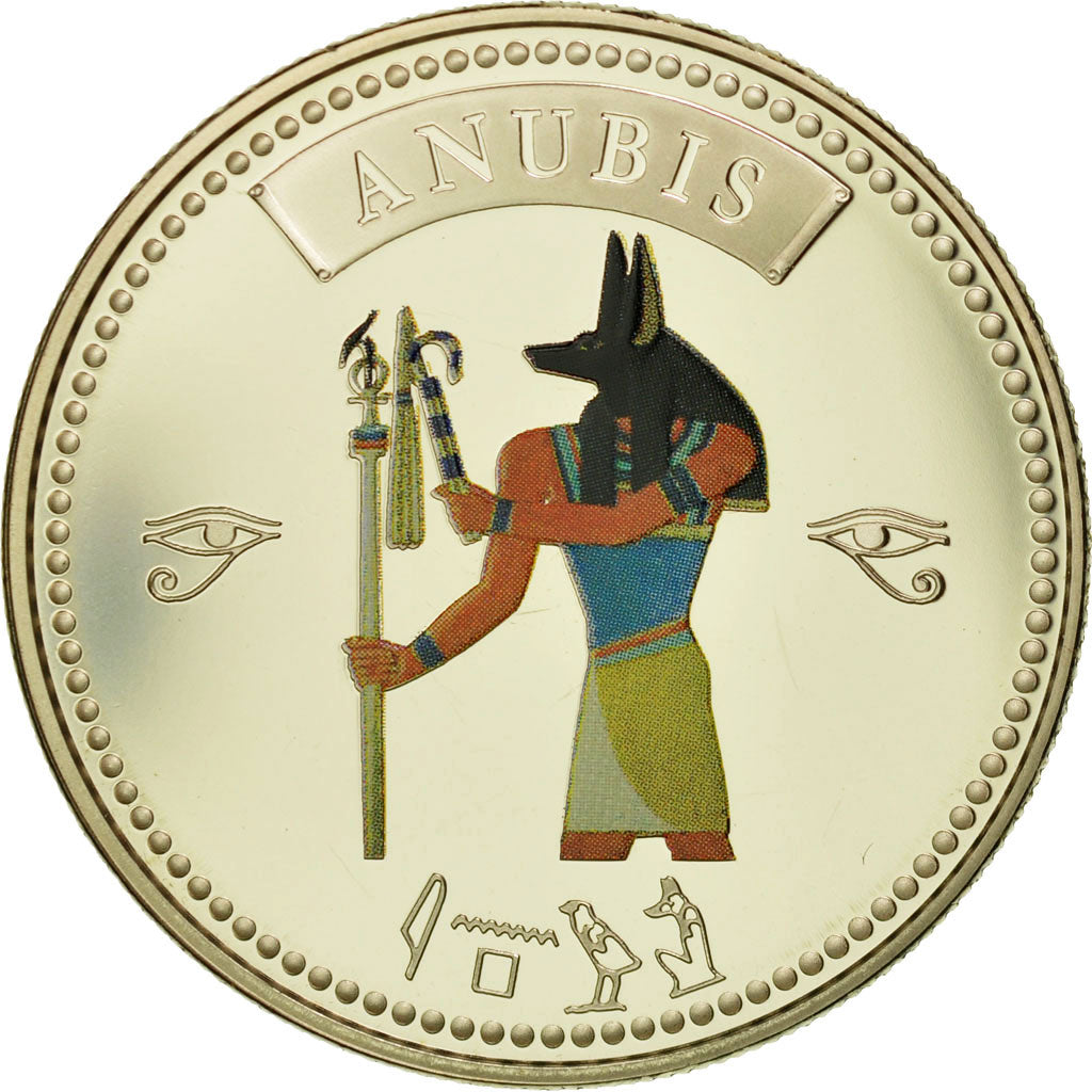 Egypt, Medal, Trésors d'Egypte, Anubis, MS(65-70), Copper-nickel