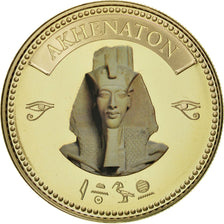 Egypt, Medal, Trésors d'Egypte, Akhenaton, MS(65-70), Copper-nickel