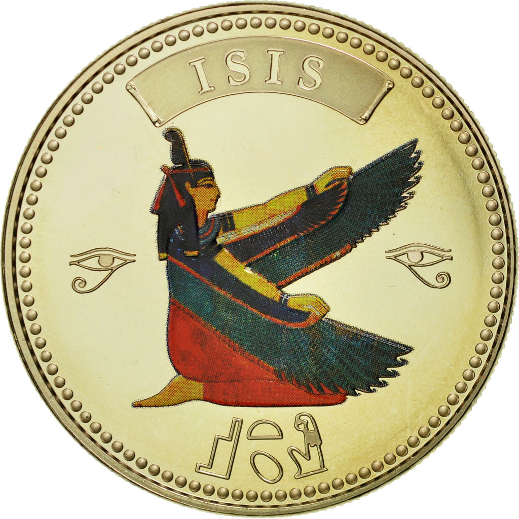 Egipto, medalla, Trésors d'Egypte, Isis, FDC, Cobre - níquel