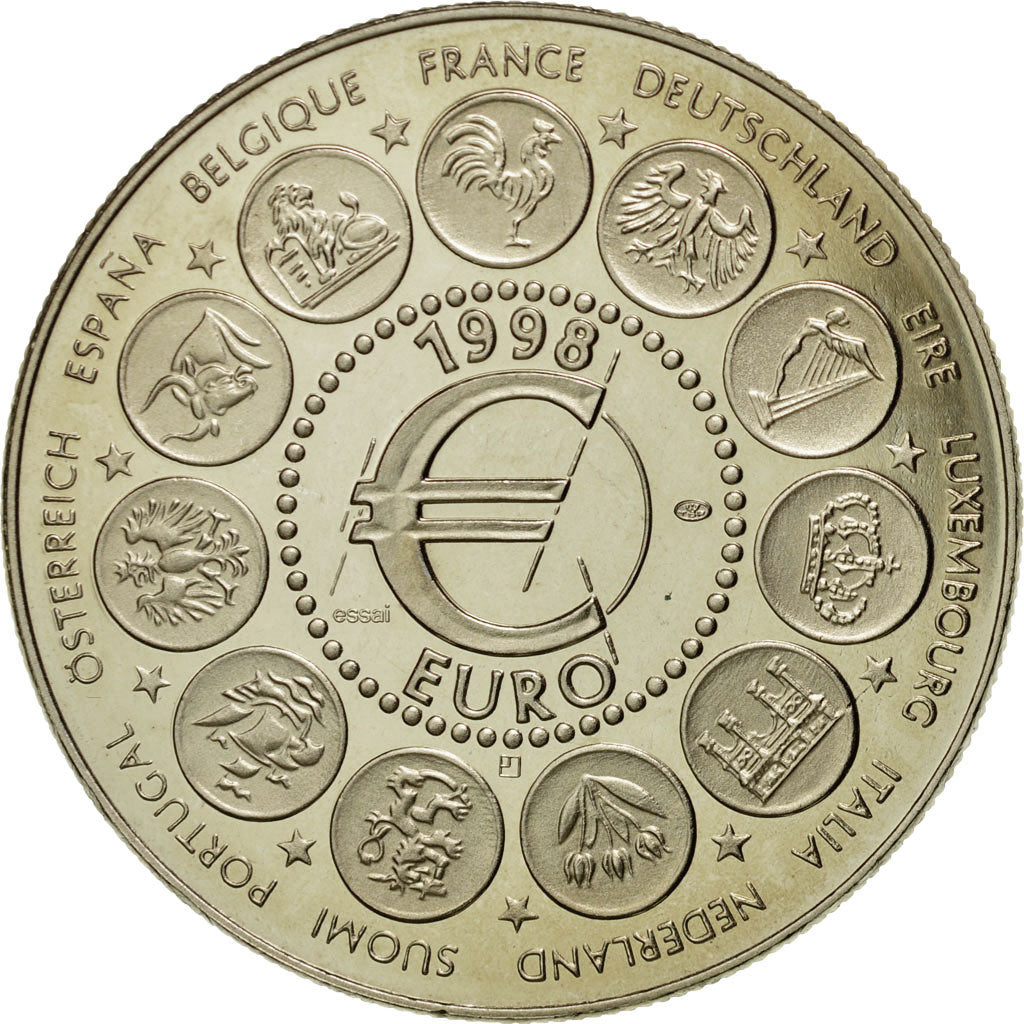 France, Medal, Ecu Euro, EUROPA, 1998, MS(65-70), Copper-nickel
