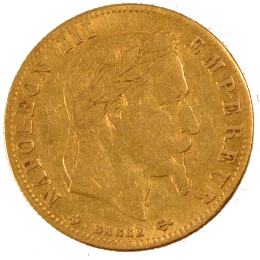 FRANCE, Napoléon III, 5 Francs, 1864, Strasbourg, EF(40-45), Gold, Gadoury #1002