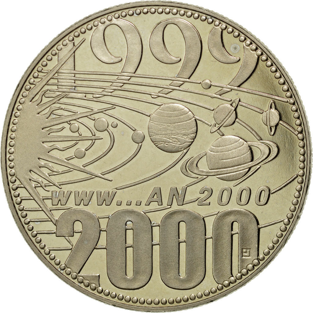 France, Medal, Europa, Passage à l'An 2000, 2000, MS(65-70), Copper-nickel